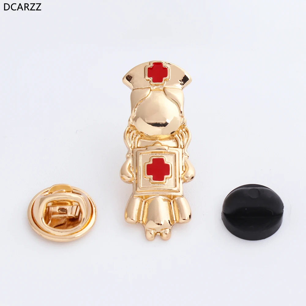 DCARZZ Doctor Pins металлическая красная эмалированная брошь в стиле панк ювелирные