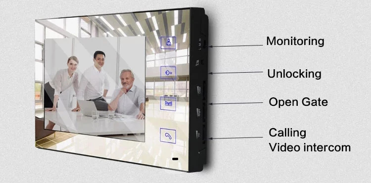 XINSILU Домашняя безопасность дверной звонок зеркальная панель " Hands-free монитор видео домофон система w/t 700TVL наружная камера 1V1