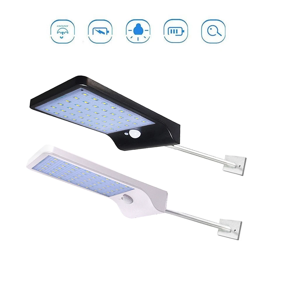

Aluminum pole Newest Wireless 36 LED Solar Street Light 450LM Auto PIR Motion Sensor Solar Garden Wall Lamp For Outdoor pathway