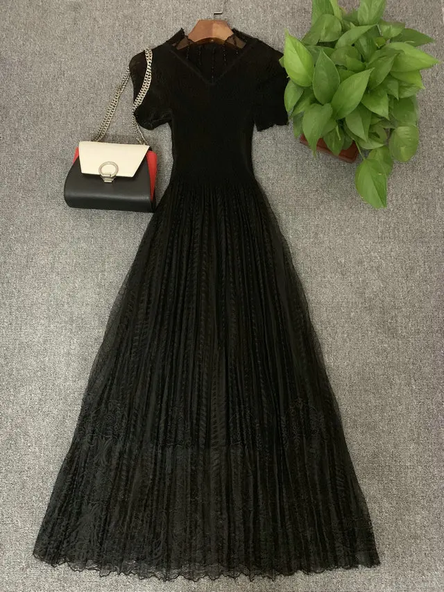 

Women's Dress Simple Durable Soft and Comfortable Fabric Casual Pleated Dress Four Colors for you Choose