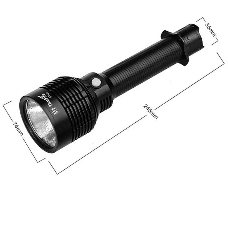 ThorFire S70S Waterproof XHP70 LED Flashlight 3960 lm 6 modes Long Distance Searchlight for Camping S70 Upgraded Version ThorFire S70S Waterproof XHP70 LED Flashlight 3960 lm 6 modes Long Distance Searchlight for Camping S70 Upgraded Version