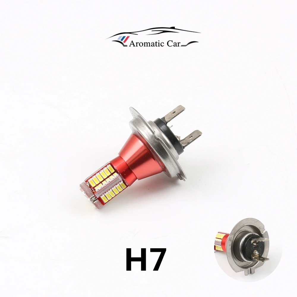 H7 3014 smd h7 led Высокая мощность Автомобильная светодиодная лампа 57 супер яркая