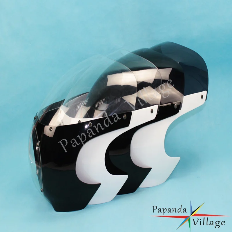 

Papanda Motorbike Viper Windscreen Fairing Headlights Windshield Classic 5 3/4" for Harley Cafe Racer Sportster Dyna 39mm