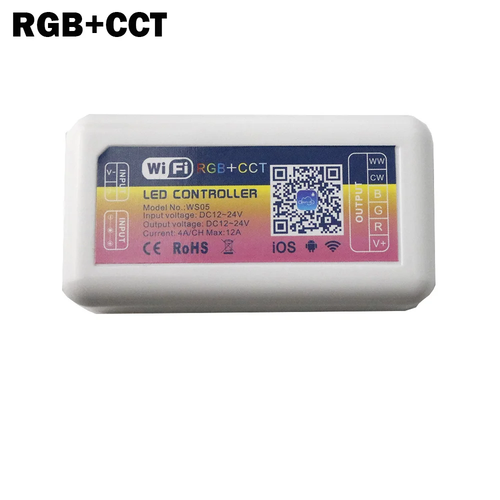 DC 12 В 24 в умный светодиодный wifi контроллер RGB RGBW CCT диммер Домашний Светильник ing Alexa управление Android/IOS приложение для светодиодной ленты лампы светильник