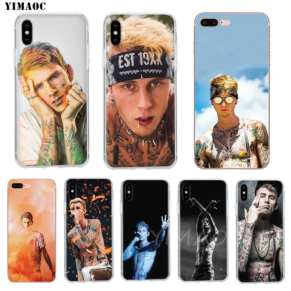 YIMAOC MGK Machine Gun Kelly Soft Case TPU Silicone Cover for iPhone 8 7 6 6S Plus 5 5S SE X XR XS 11 Pro Max Shell Cases |