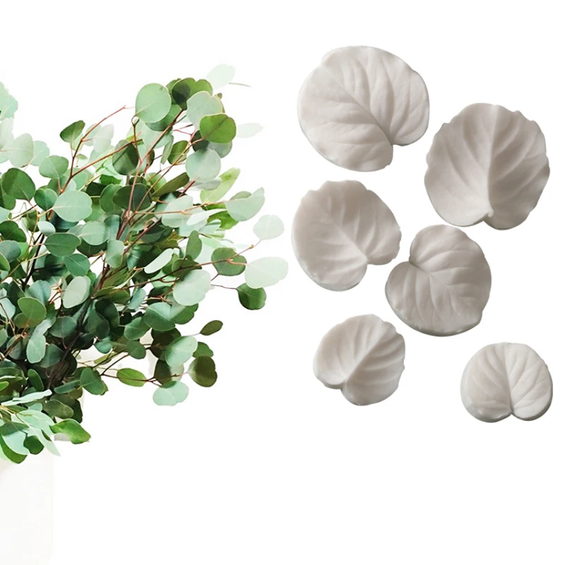 

Eucalyptus Leaves Silicone Mold Fondant Mould Cake Decorating Tools Chocolate Gumpaste Mold, Sugarcraft, Kitchen Accessories