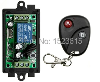

New DC12V 1CH RF Wireless Remote Control Switch System Transmitter with Two-button Receiver Smart Home Switch