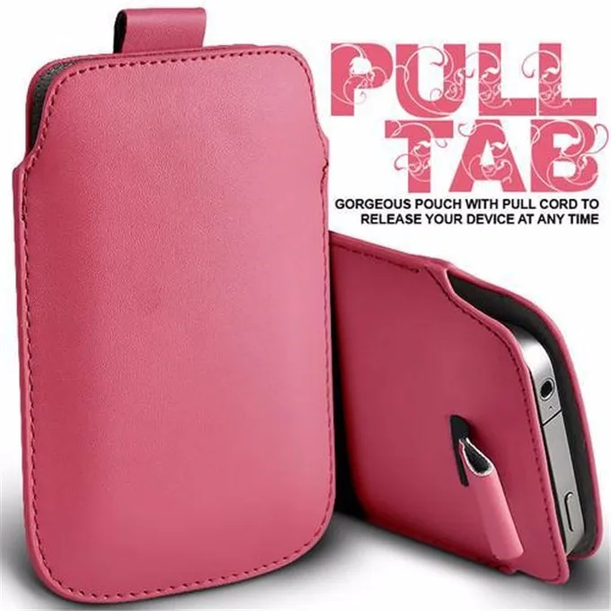 Для samsung Galaxy A50 A30 A20 чехол из искусственной кожи рукав тянуть вкладка сумка телефон сумка для samsung A7 примечание 8 9 Note8 случаи сумка - Цвет: pink