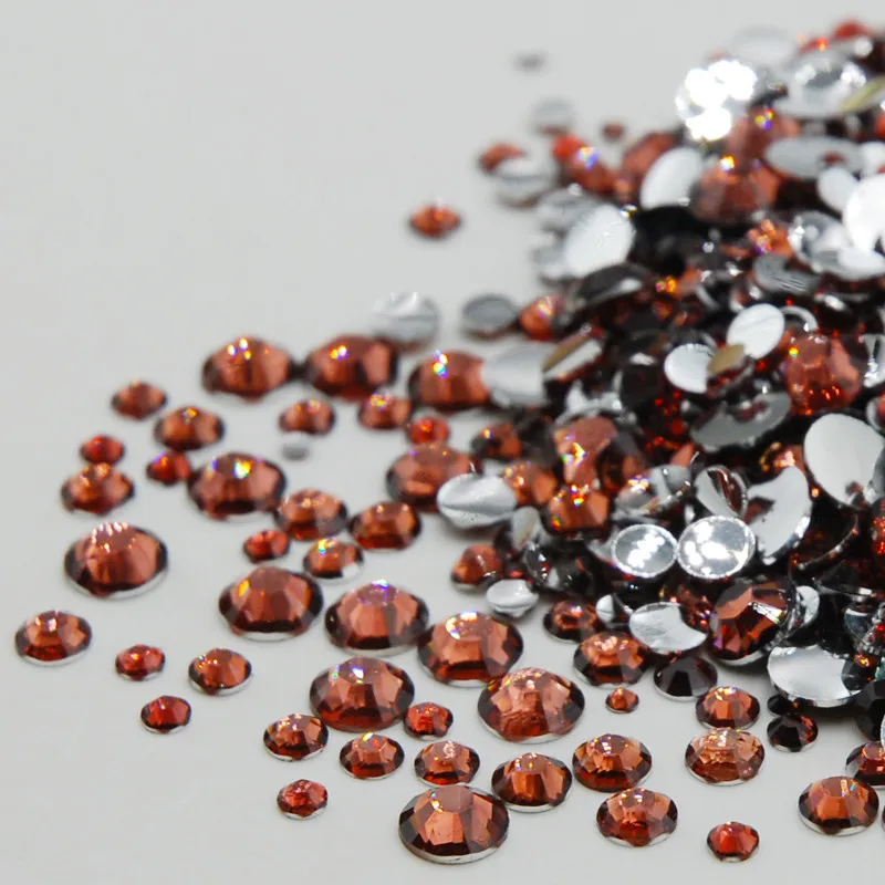 Violet Rhinestone Mixed Sizes Top Quality Non Hotfix Flatback Acrylic Rhinestones For Nail Art Decoration DIY Nail Mix Beads Pins & Pincushions