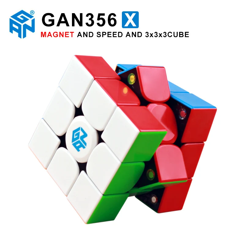 GAN356 X 3x3x3 Магнитный магический скоростной Куб Профессиональный Stickerless Gans 356X