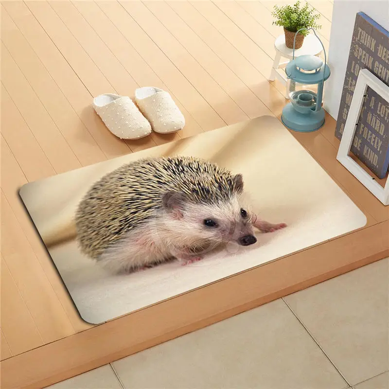 Wg W114 Custom Hedgehog High Definition Doormat Home Decor Door Mat Floor Mat Bath Mats Foot Pad Q H718qwd113d In Mat From Home Garden On