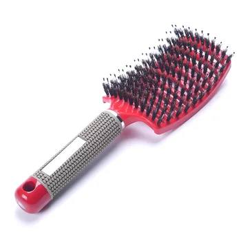 

Hair Scalp Massage Comb Hairbrush Bristle&Nylon Women Wet Curly Detangle Hair Brush for Salon Hairdressing Styling Tools