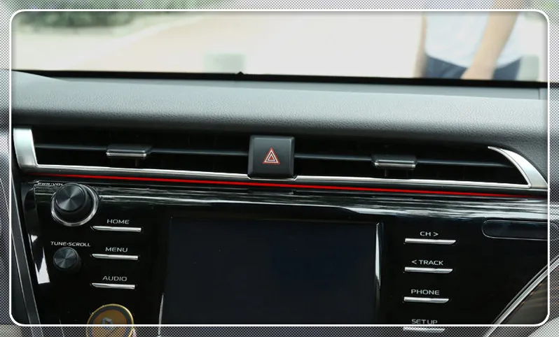LHD для Toyota Camry 2018 ABS матовая Автомобильная средняя консоль Кондиционер AC Vent Outlet