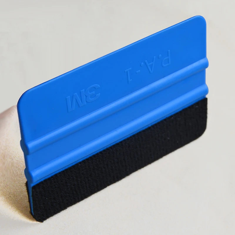

Free shipping felt 3M squeegee high quality wrapping scraper with cloth pp sticker scraper car wrap tools felt scarper squeegee
