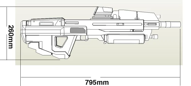 1:1 война человек Ma37 винтовка бумажная модель ручной DIY не может быть запущена бумажная Ремесленная игрушка