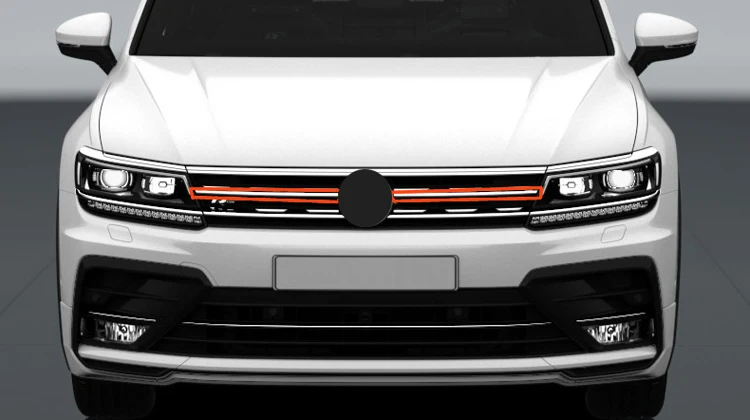 Передняя крышка решетки радиатора автомобиля отделка для Volkswagen VW Tiguan 2017 MK2