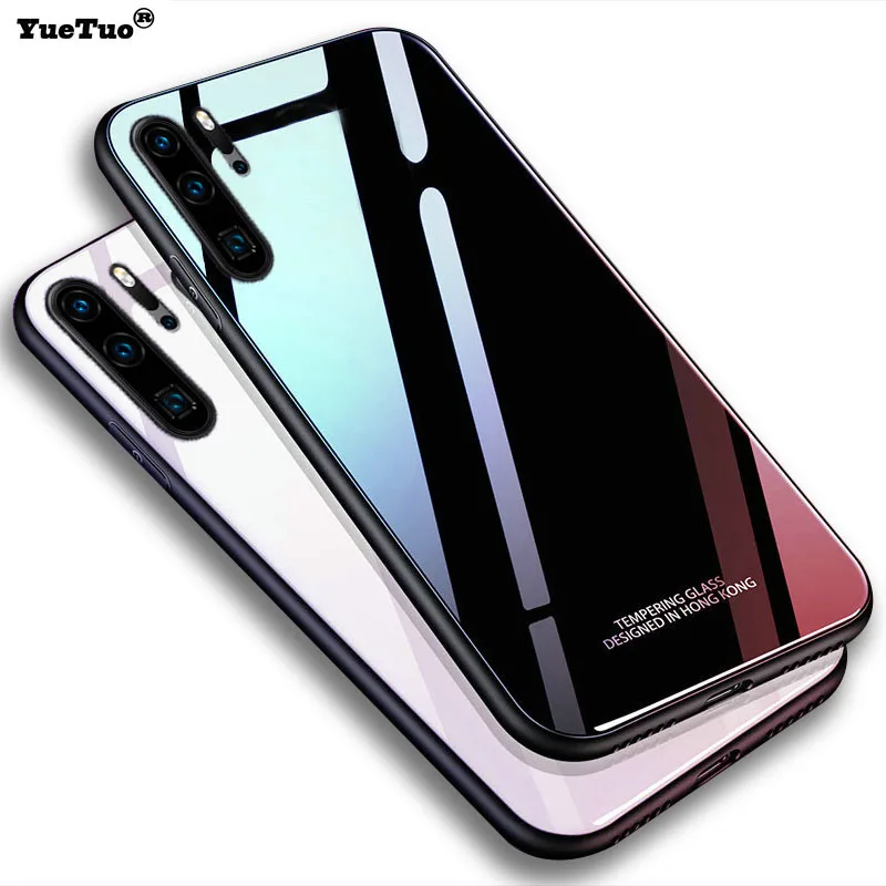 Yuetuo Оригинальный Роскошный Жесткий стеклянный зеркальный чехол для samsung galaxy note 10