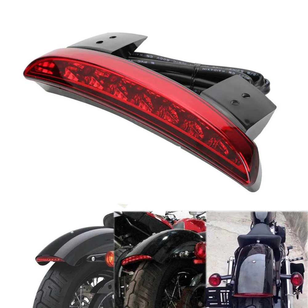 Мотоцикл светодиодный фонарь светильник лампы двигатель Cafe Racer заднее крыло край тормозной фонарь светильник для Harley Touring Sportster XL 883 1200