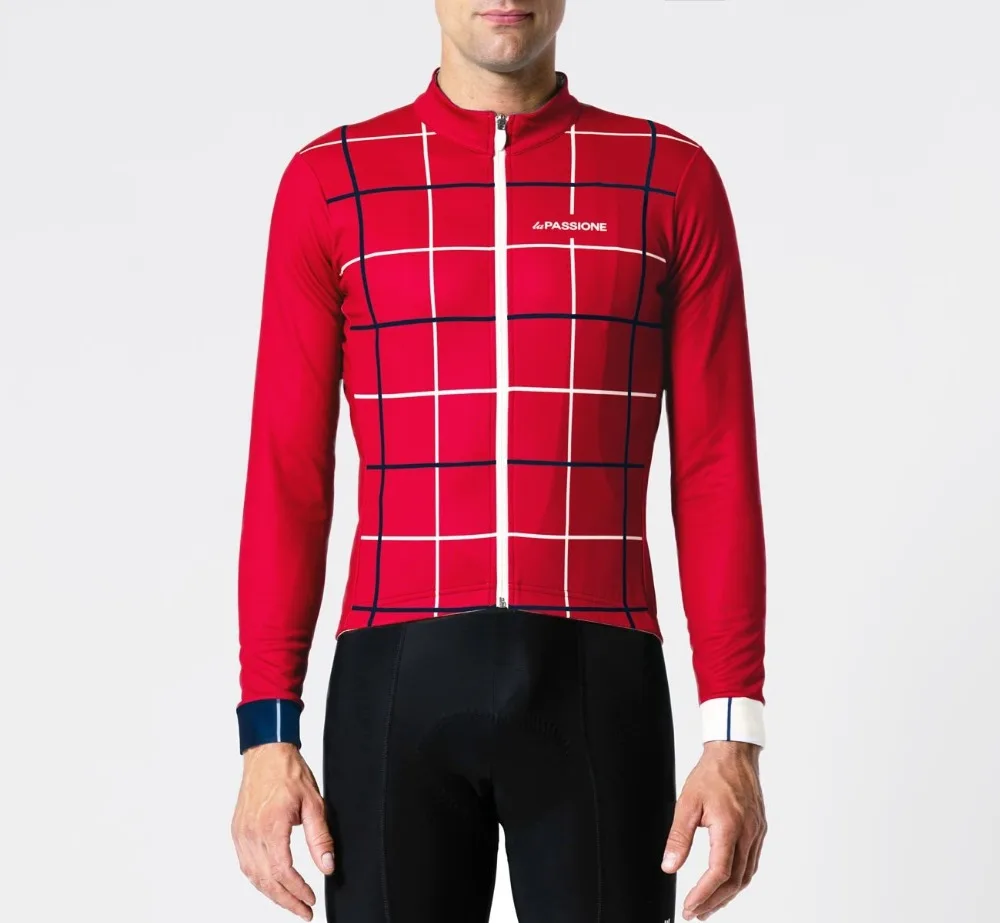 

2018 best quality Pro fit PSN 310g/m2 Winter thermal fleece Cycling Jersey long sleeve Cycling clothing super warm bicycle gear