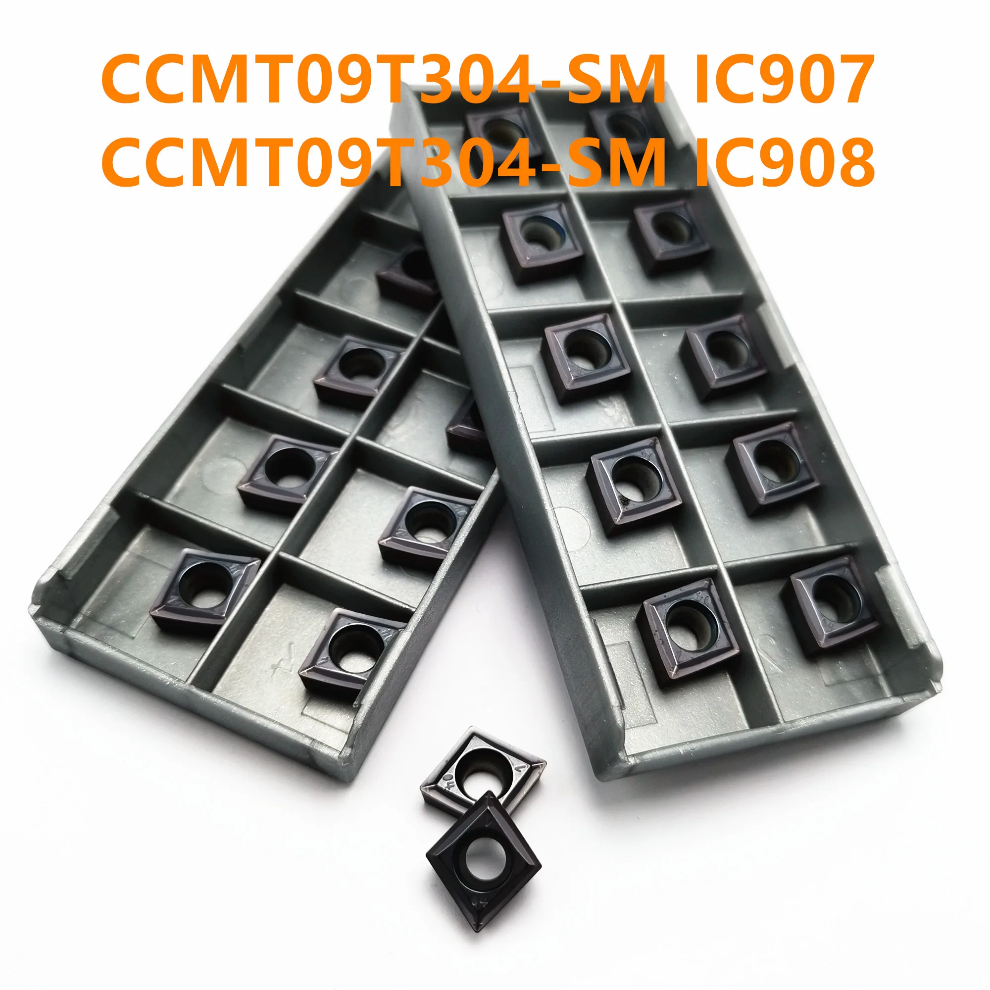 

Tungsten Carbide CCMT09T304 SM IC907/908 Inner Round Car Tool CCMT 09T304 Carbide Insert for CNC Lathe Tool Turning Tool