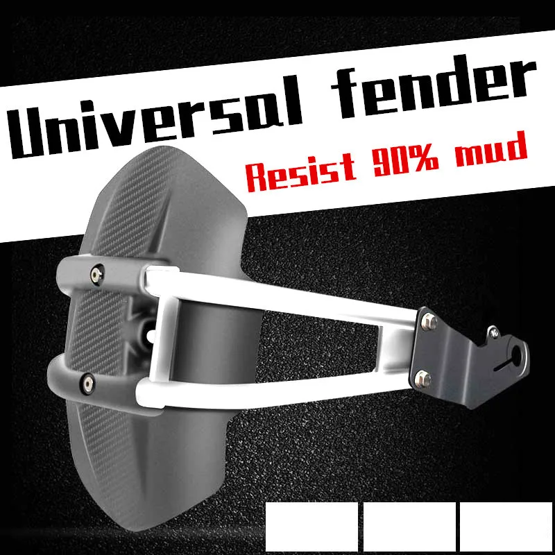 

Universal Motorcycle Rear Fenders Flare Mud Flap Mudguard Guard Black For Honda cb190r gw250 cbr650 yamaha mt09 z800 z600 cb400