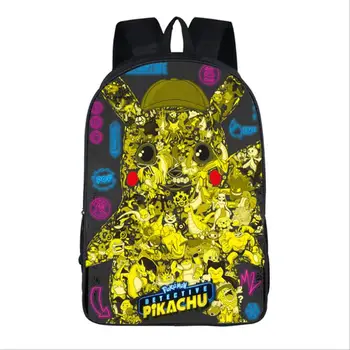 

cartoon pokemon backpack for teenager girls boys daypack pikachu / Bulbasaur / EEVEE / Psyduck children school bags kid book bag