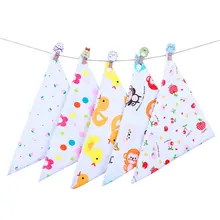 Хлопковая двухслойная пряжки детские нагрудники для ребенка, для новорожденных, для мальчиков и девочек Детские банданы Слюнявчики для малышей слюну полотенца, ткани