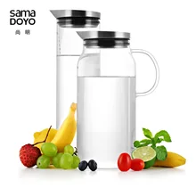 Samadoyo 1000 ml/1300 ml große kapazität hitzebeständigem glas wasserflasche kalten saft krug s061/s063