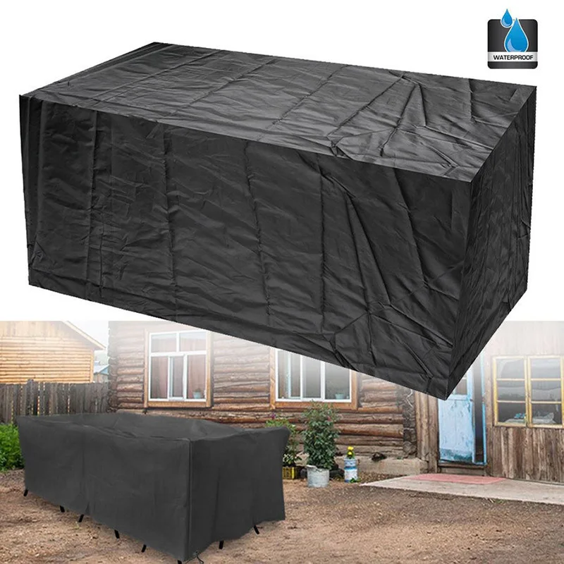 

Convenient Useful Rectangular Garden Patio Rain Dust Cover Outdoor Waterproof Sofa Table Chair Bench Furniture Cover @LS JA04