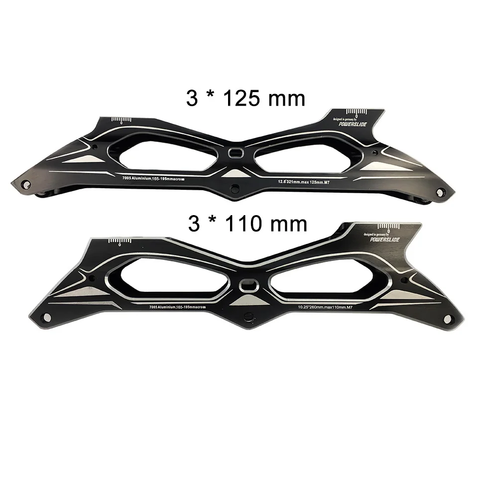 3*110 أو 3*125 مللي متر Powerslide إطار زلاجات سريعة متضمنة 7075 سبائك الألومنيوم ل سرعة أحذية التزلج قاعدة شحن مجاني حوض DJ61