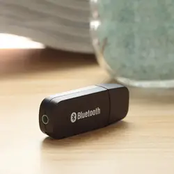 Bluetooth AUX Беспроводной Портативный мини черный Bluetooth Music Receiver Аудио адаптер 3,5 мм стерео аудио коммутатор