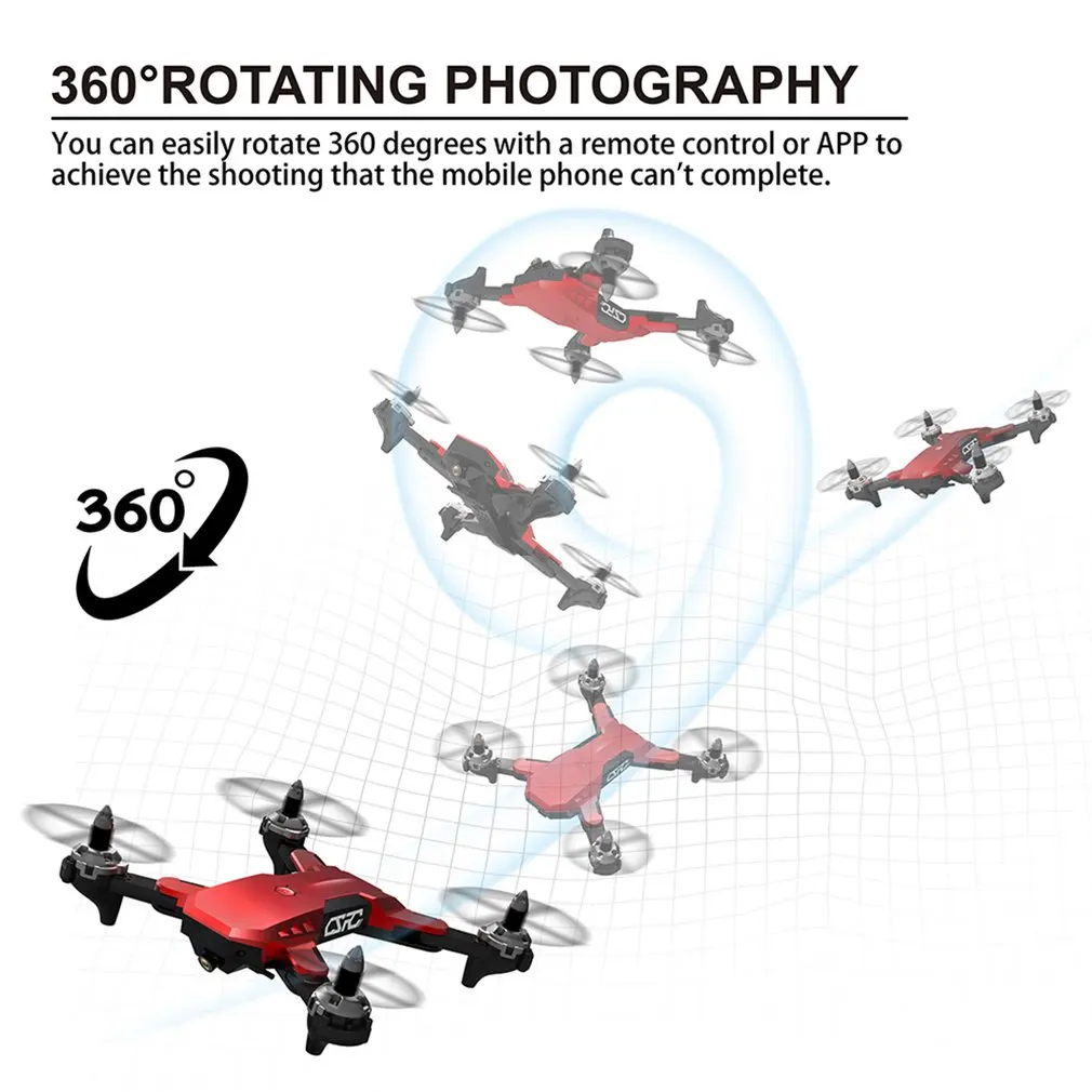  CS-7 GPS Faltbare Quadcopter Mit 4 Kanal 6-Achsen-gyro UAV 480 P Kamera Geschwindigkeit Einstellbar