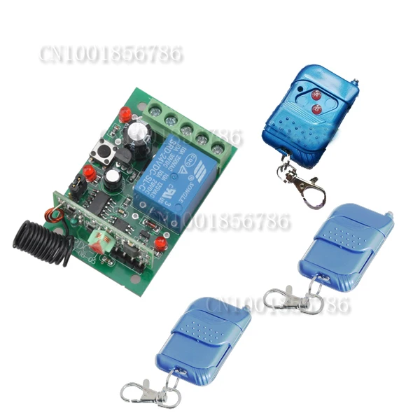 

DC24V 1CH RF Remote Control Access Control System LED Light Lamp Power Remote Control ON OFF Switch 315/433.92MHZ Learning Code