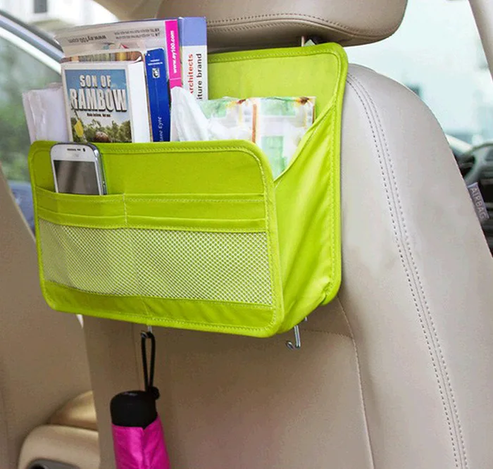 Travel Accessories Ehicle Article Storage Hanging Bag Car Storage Bag for Rear Seat of Automobile Magazine Newspaper Sorting Bag