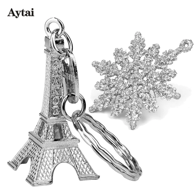 Portachiavi Torre Eiffel Con Macaron - Ciondolo Decorativo Colorato