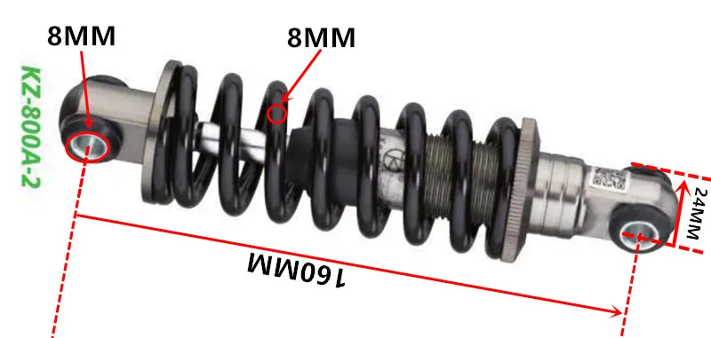 Велосипедный пружинный амортизатор, складной велосипед, горный велосипед, пружинный амортизатор, пружинный велосипедный каркас, аксессуары KZ-800A-2