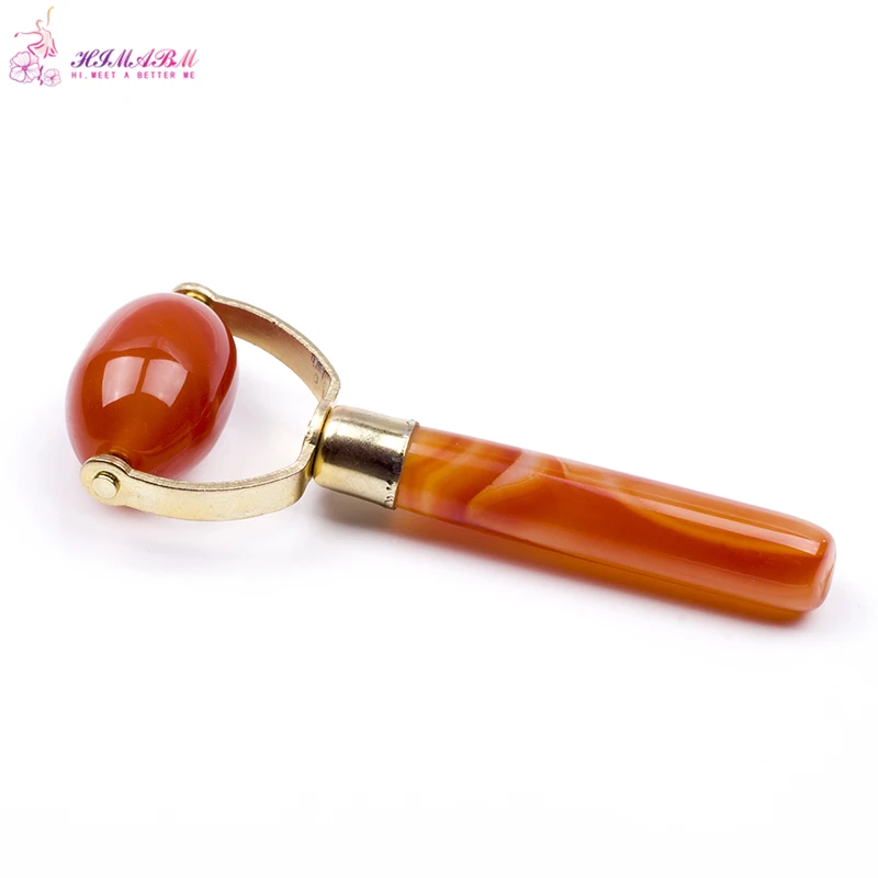 HIMABM 1 Piece Red Natural Polished Agate Carnelian Jade Facial Slimming Massager Wand Sticks Jade Roller Face-lift Beauty Tool HIMABM 1 Piece Red Natural Polished Agate Carnelian Jade Facial Slimming Massager Wand Sticks Jade Roller Face-lift Beauty Tool