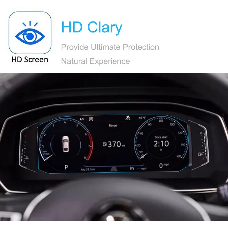 Закаленное стекло для Volkswagen Tiguan 2019 защита экрана приборной панели пленка против