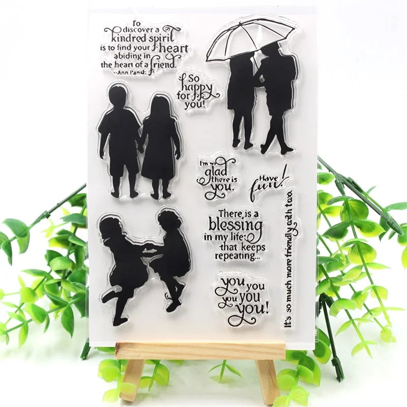 

KSCRAFT Have Fun Transparent Clear Silicone Stamps for DIY Scrapbooking/Card Making/Kids Fun Decoration Supplies 662