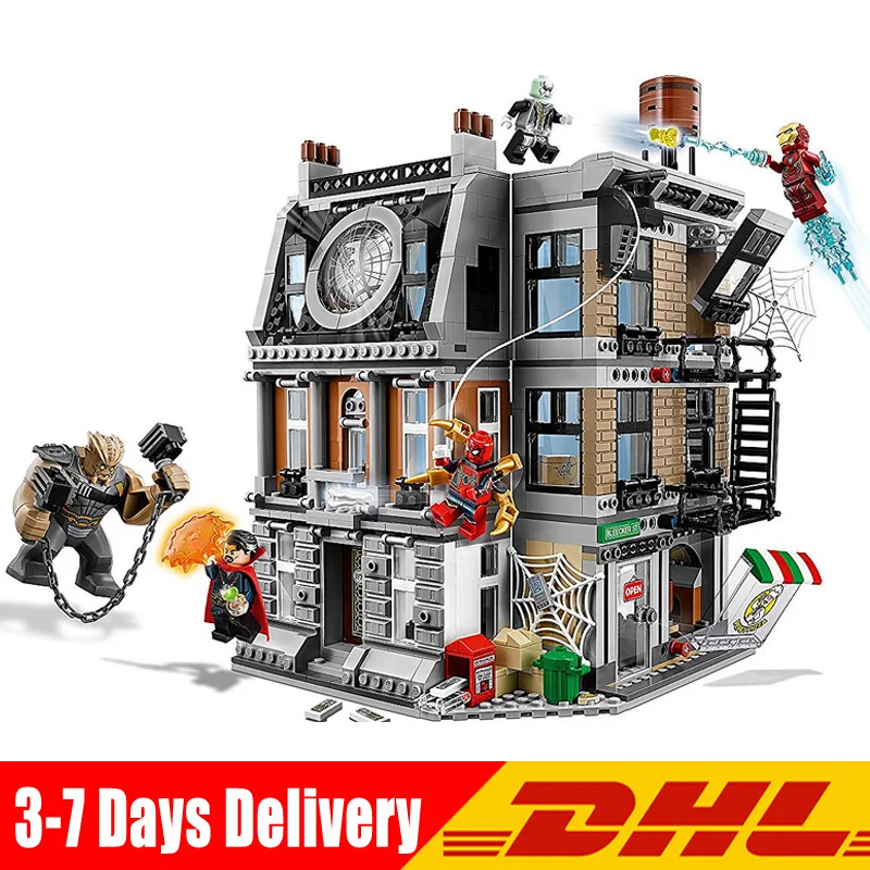 

Lepin 07107 New Super Hero Series The Sanctum Sanctorum Showdown Set Compatible Legoing 76108 Building Blocks Bricks for Kids