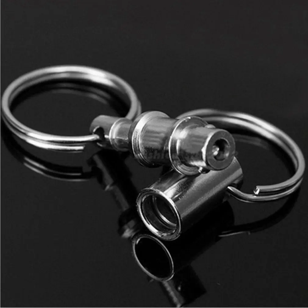 

Quick Release Key Ring Separate Detachable Buckle Double Ring Key Ring Shackle Outdoor Child Key Ring