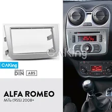 Двойной Din Автомобильный Радио панель для ALFA ROMEO MiTo(955) 2008+ приборная панель комплект наборная доска Лицевая панель Крышка адаптера Передняя панель