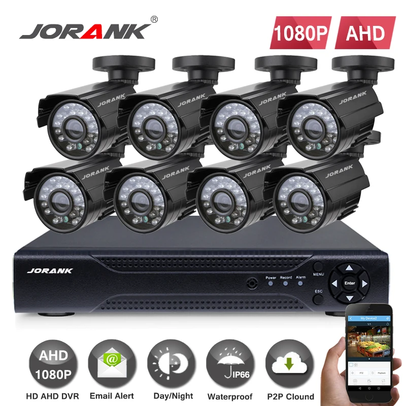 Камера видеонаблюдения 8 каналов 1080p ahd l 960h dvr|kit kits|kit camera video surveillancekits surveillance |
