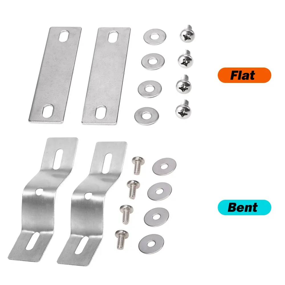 

2 PCS Kayak Trolling Motor Bracket Mount Plates Kayak Canoe Boat Screws Hardware Stabilizer System Mounting Bar Mounting Plates