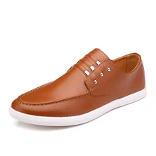 New Nice Men Slip On Brown Casual Platform Men Rivet Breathable Lazy Loafers Men Mocassins Size 28-62