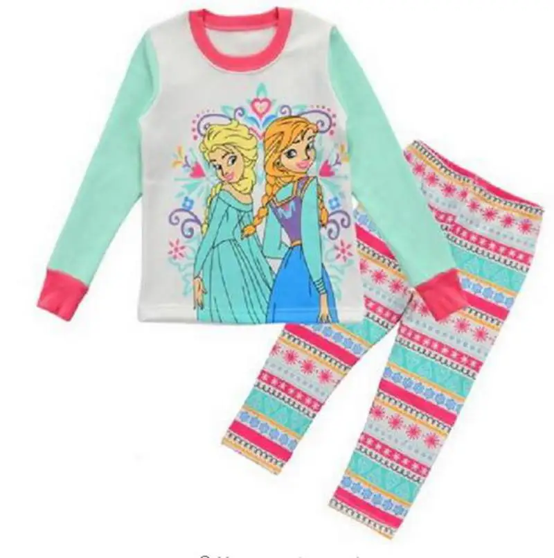 Новая детская одежда с длинными рукавами и рисунком зимняя теплая Пижама, хлопковая мягкая одежда для сна для всей семьи, детское термобелье домашний комплект - Цвет: Арбузно-красный