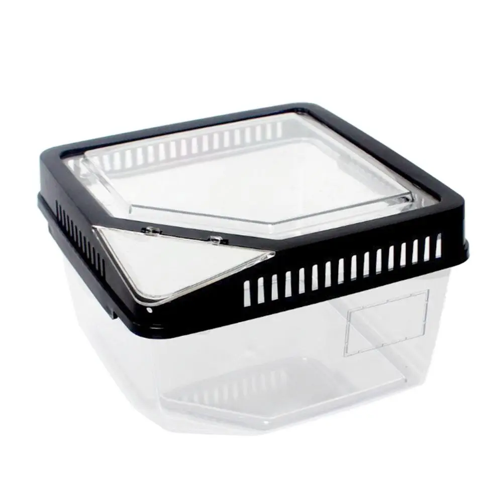 

High Quality Terrarium Reptile Breeding Box Tortoise Snake Spider Lizard Beetle Insect House Acrylic Box with Themometer Trough