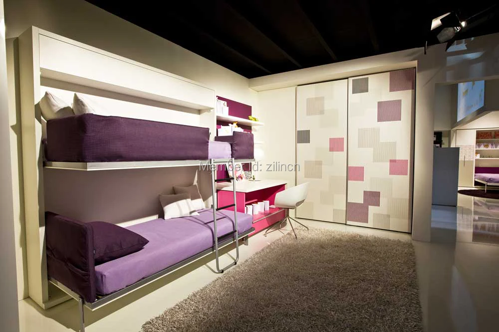 high quality modern design horizontal folding bunk wall bedchina mainland
