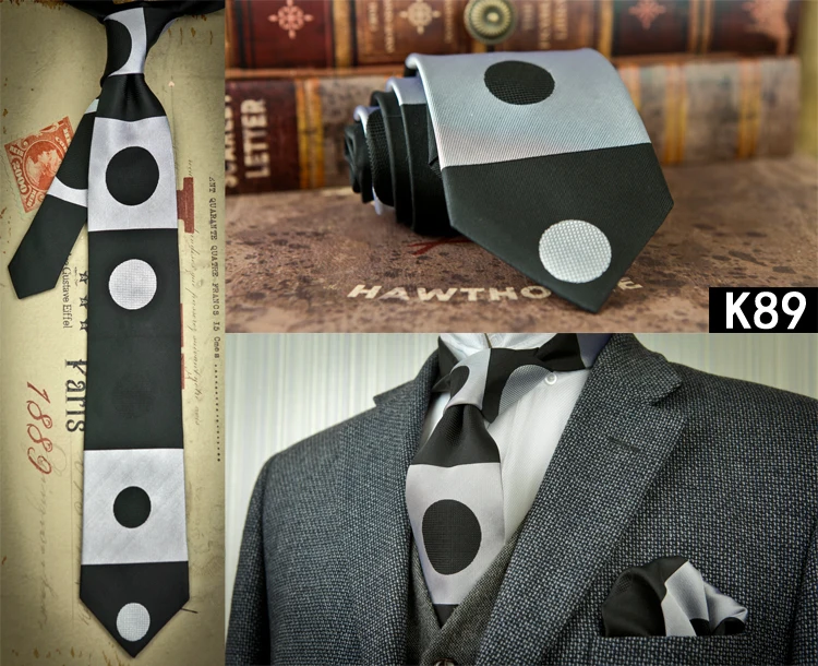 В полоску, в клетку, в горошек, с цветочным узором из мужских галстуков галстуки галстук комплекты платок носовой платок шелковый галстук из жаккардовой ткани