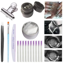 Стекловолоконный набор для наращивания ногтей Форма для ногтей Fibernails акриловые наконечники стекловолокно для ногтей Шелковый удлиняющий Набор Маникюрный Инструмент